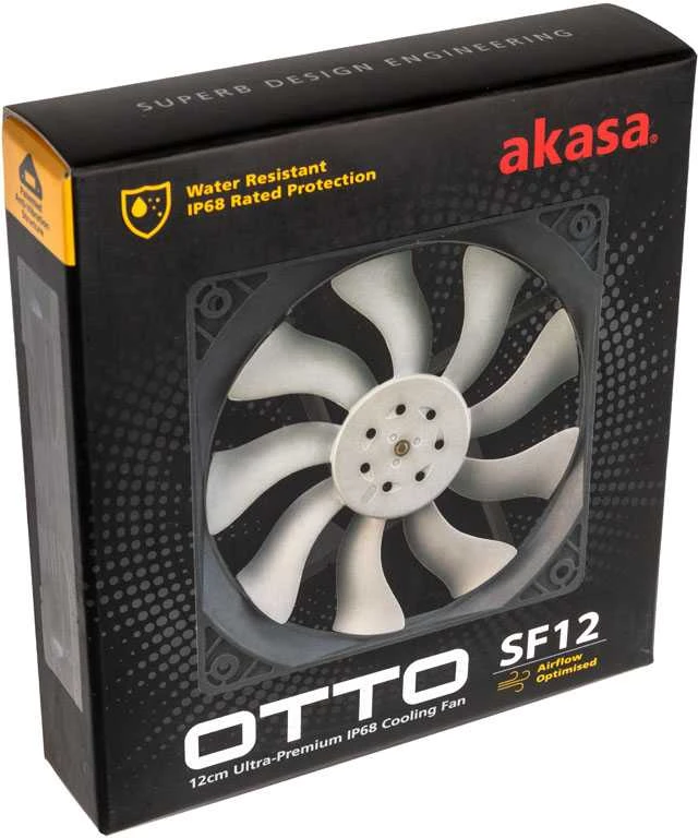 Akasa OTTO SF12 PWM ventiliatorius, atsparus vandeniui - 120mm