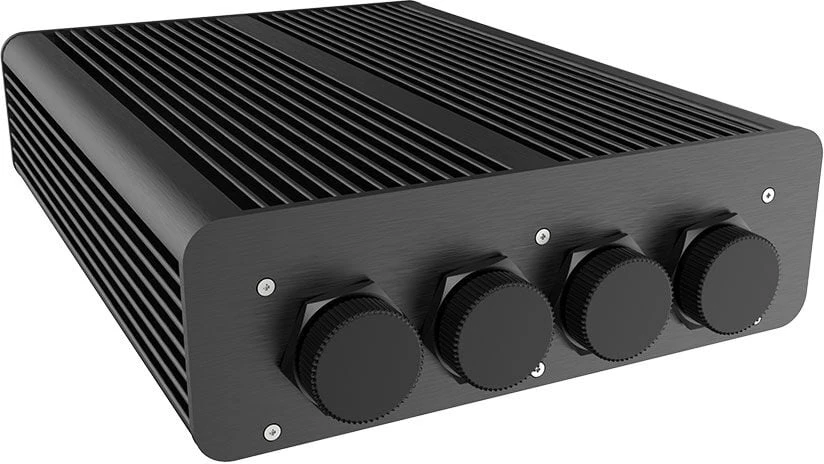 „Akasa Pascal TX Plus“ plonas mini-ITX korpusas, skirtas „Intel“, IP65 apsauga, be ventiliatoriaus – juodas
