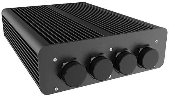 „Akasa Pascal TX Plus“ plonas mini-ITX korpusas, skirtas „Intel“, IP65 apsauga, be ventiliatoriaus – juodas
