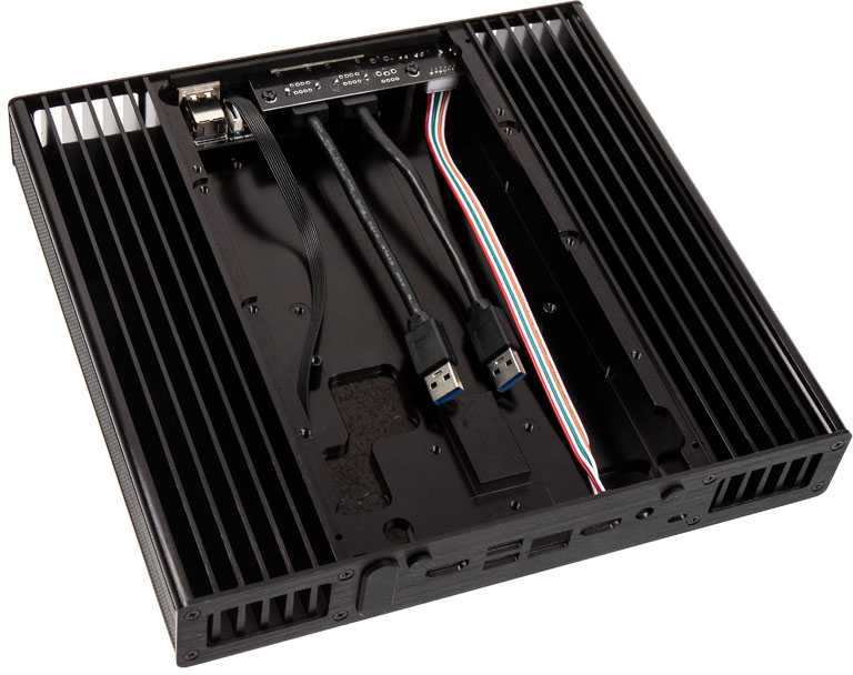 Akasa Plato X7D UCFF dėklas (Intel NUC), OEM – juoda