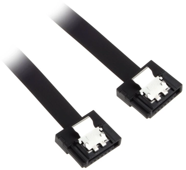 Akasa Proslim SATA 3 laidas 15cm tiesus – juodas