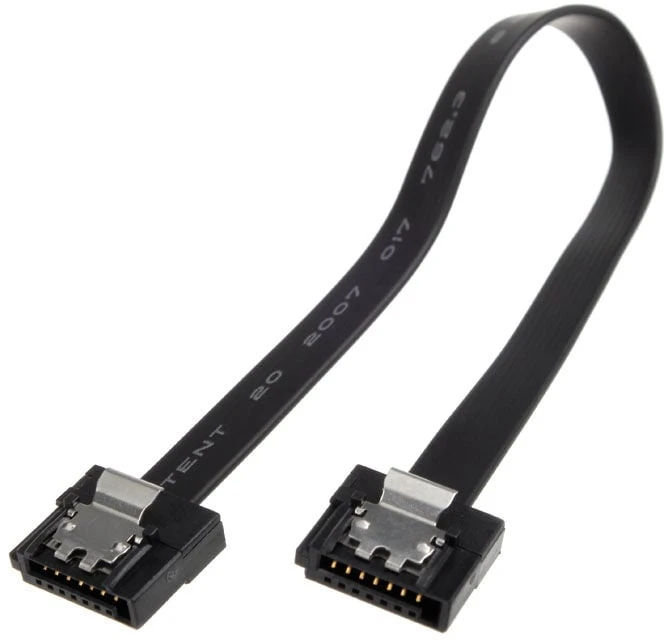 Akasa Proslim SATA 3 laidas 15cm tiesus – juodas