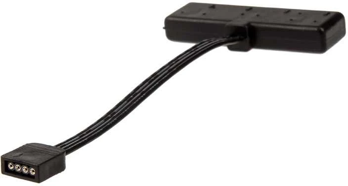 Akasa RGB LED Splitter kabelis, nuo 1 iki 4 vnt., 10cm, juodas AK-081