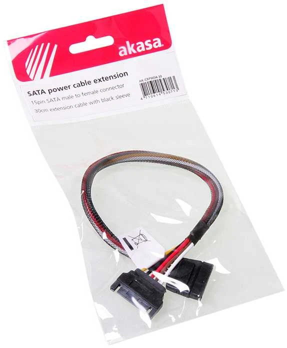 Akasa SATA maitinimo pailginimas – 30cm