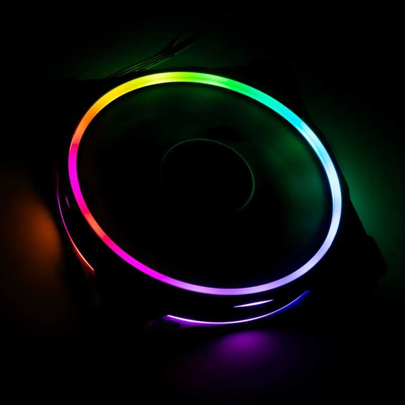 Akasa SOHO AR Addressable-RGB korpuso ventiliatorius, juodos spalvos – 120mm