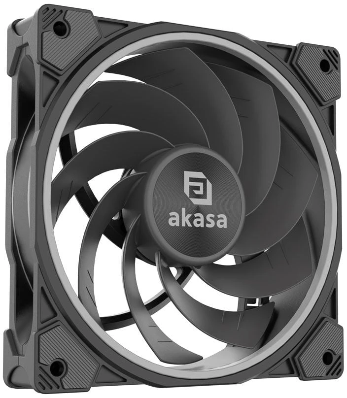 Akasa SOHO AR12 Reverse PWM Fan, RGB – 120 mm, juodas