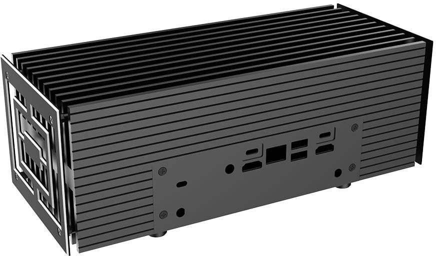 Akasa Turing Duo Pro Aliuminio-case - for Asus PN52 PN53 PN64, juodas