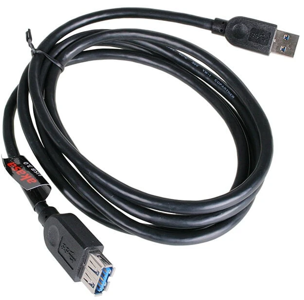 Akasa USB 3.0 laidas, A tipas, 1,5 m - juodas