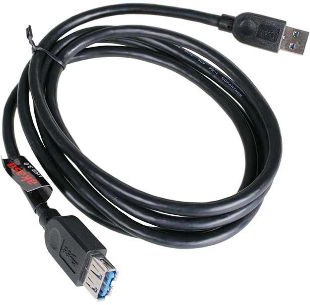 Akasa USB 3.0 laidas, A tipas, 1,5 m - juodas