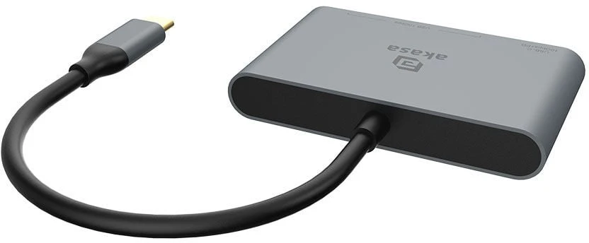 AKASA šakotuvas USB-C su 2x C tipo + 2x A tipo USB 3.2