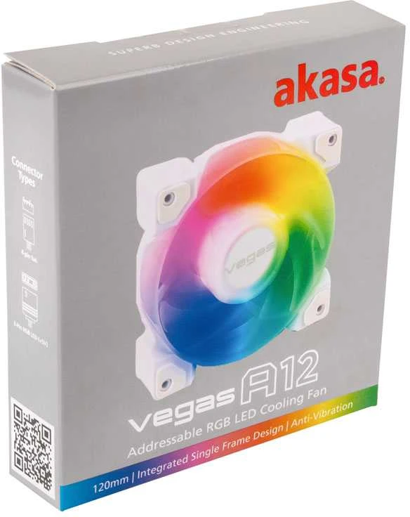 Akasa Vegas A12 Addressable-RGB korpuso ventiliatorius – 120 mm