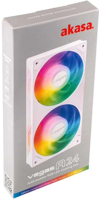 Akasa Vegas A24 Addressable-RGB korpuso ventiliatorius – 240 mm