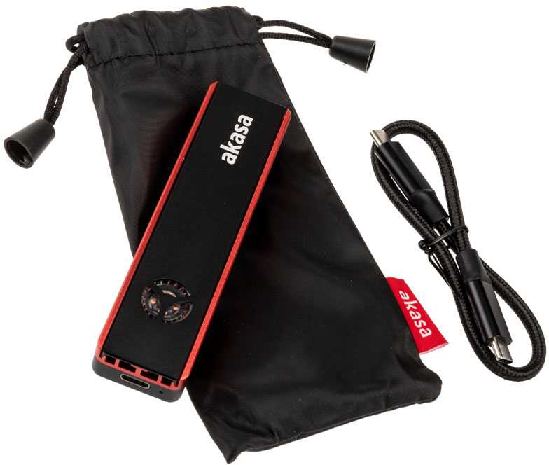 Akasa Vegas SSD Mate, M.2 SATA / NVMe SSD į USB3.2 Gen2