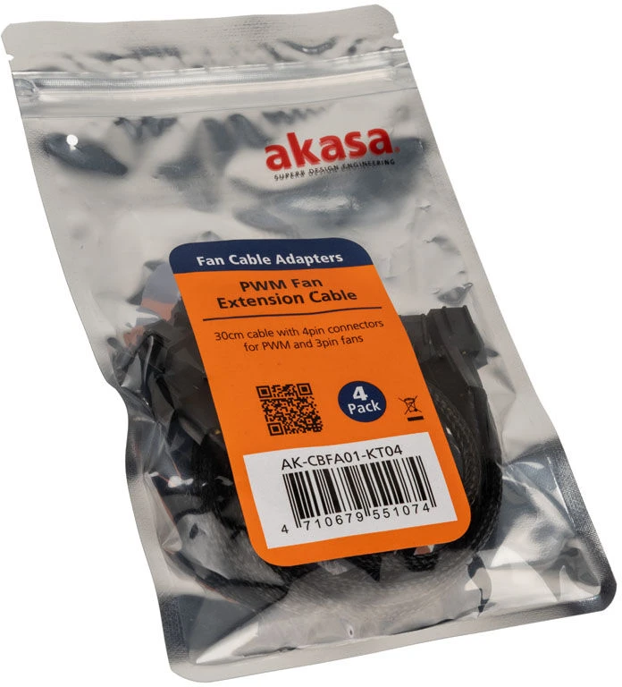Akasa fan extension cable 4-pack