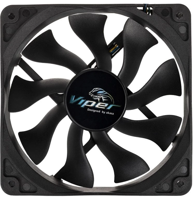 Akasa Viper PWM Fan, juodas – 120mm