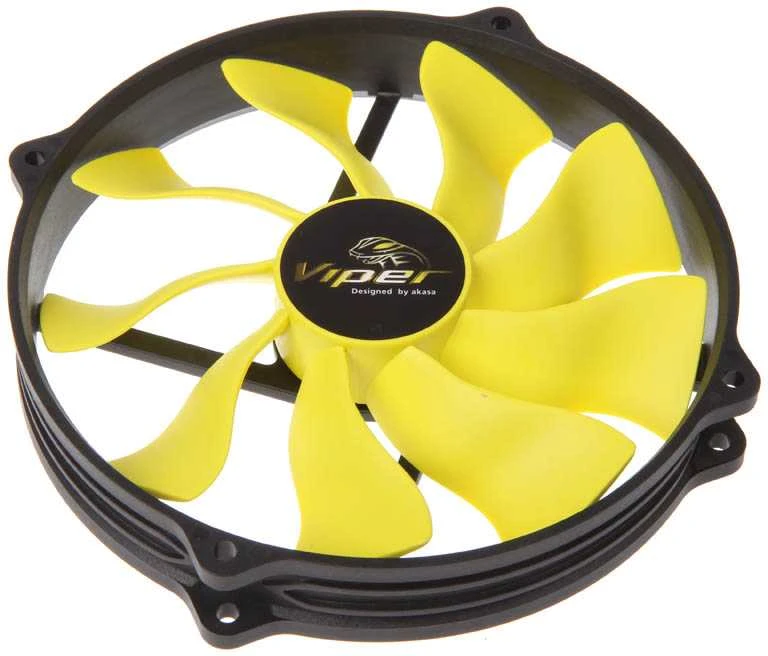 Akasa Viper R PWM – juoda geltona