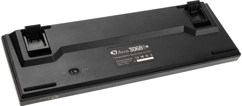 AKKO 3068B Plus Juodas&amp;auksinis Belaidė klaviatūra žaidimams, mechanisch, RGB - V3 Kreminis Geltona, ISO (DE), juodas