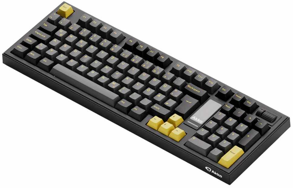Klaviatūra žaidimams Akko 5098B Plus Juodas and Gold su wyświetlaczem - V3 Piano Pro