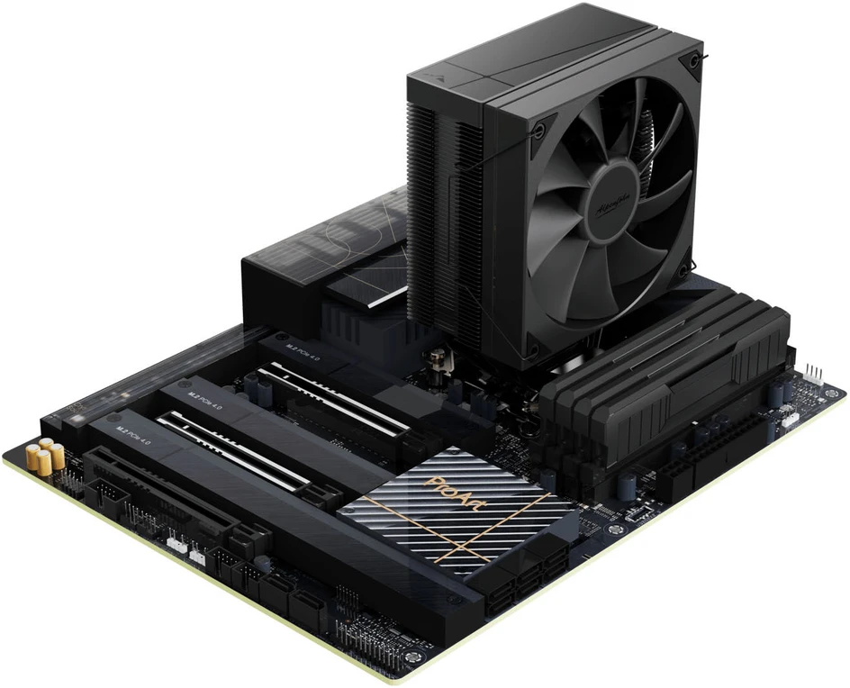 Alpenföhn Matterhorn 2 CPU Cooler, 200 W TDP, 120 mm PWM Fan - Juodas