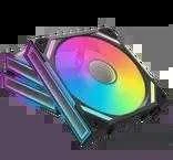 Alpenföhn WingBoost 4 ventiliatorių rinkinys su RGB apšvietimu