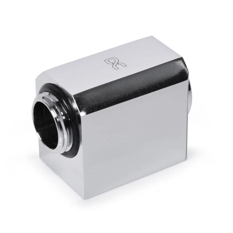 Alphacool G1/4 kampinis adapteris, chromuotas