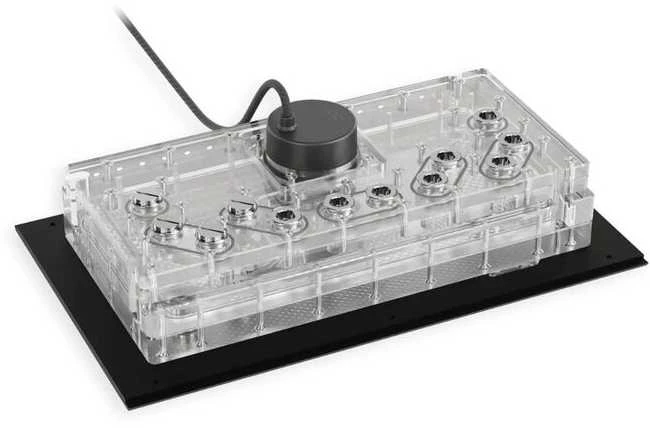 Alphacool Apex Distroplate su integruota juoda pompa