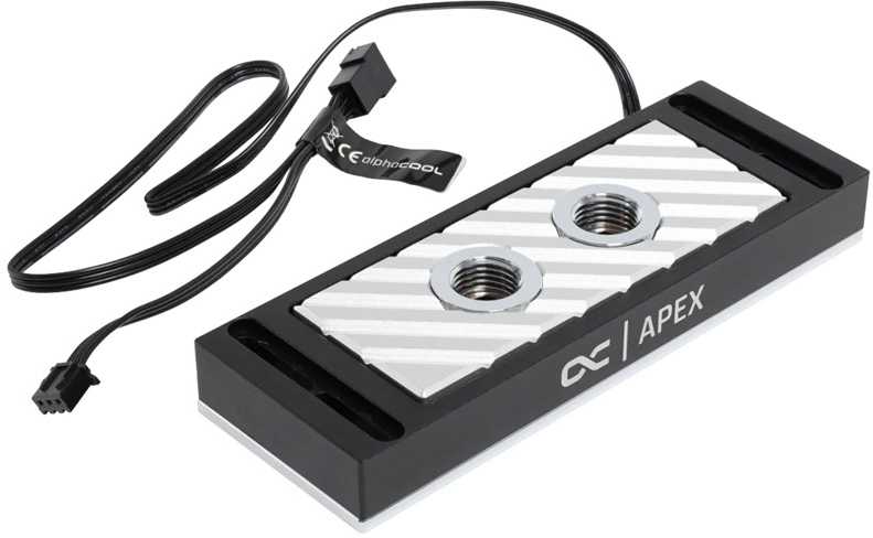 Alphacool Apex RAM X4 Vanduo Cooler - sidabrinė