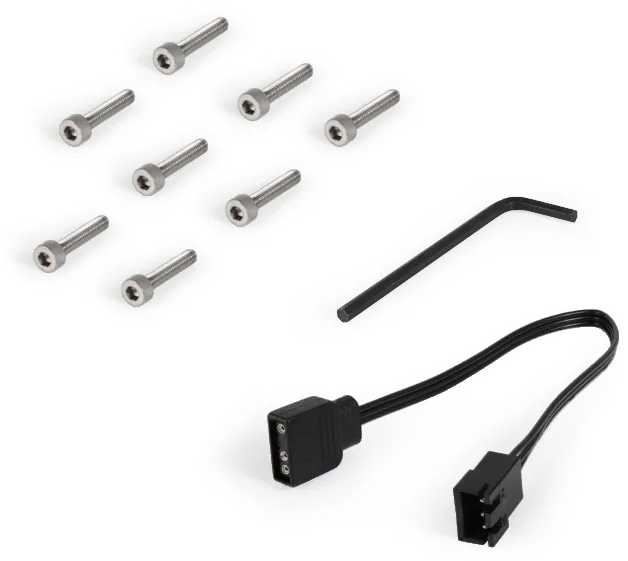 Alphacool Apex RAM X4 Vanduo Cooler - sidabrinė