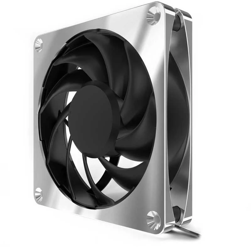 Alphacool Apex Stealth ventiliatorius chromuotu rėmeliu