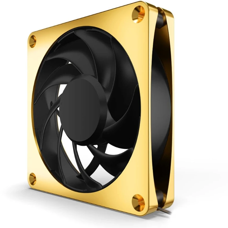 Alphacool Apex Stealth Metall Power korpuso ventiliatorius 120 mm, 3.000 U/min – auksinis