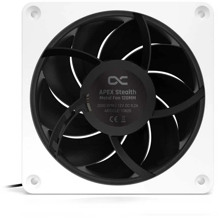 Alphacool Apex Stealth ventiliatorius – 120 mm baltas korpusas