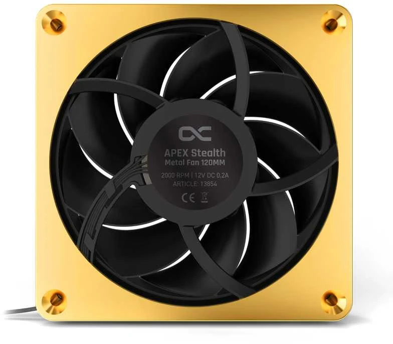Alphacool Apex Stealth auksinis ventiliatorius korpusui