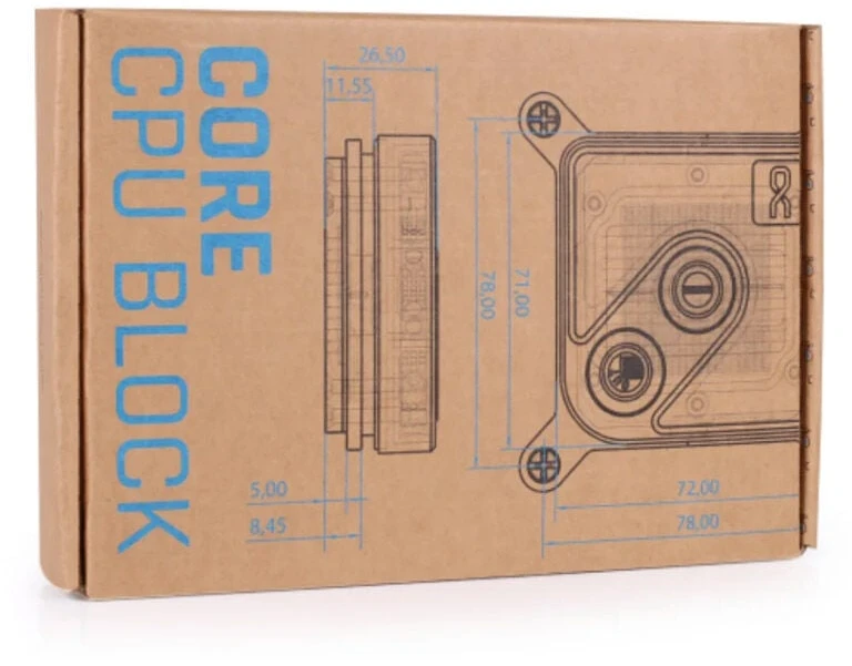 Alphacool Core 1 Aurora CPU Cooler, ARGB – baltas