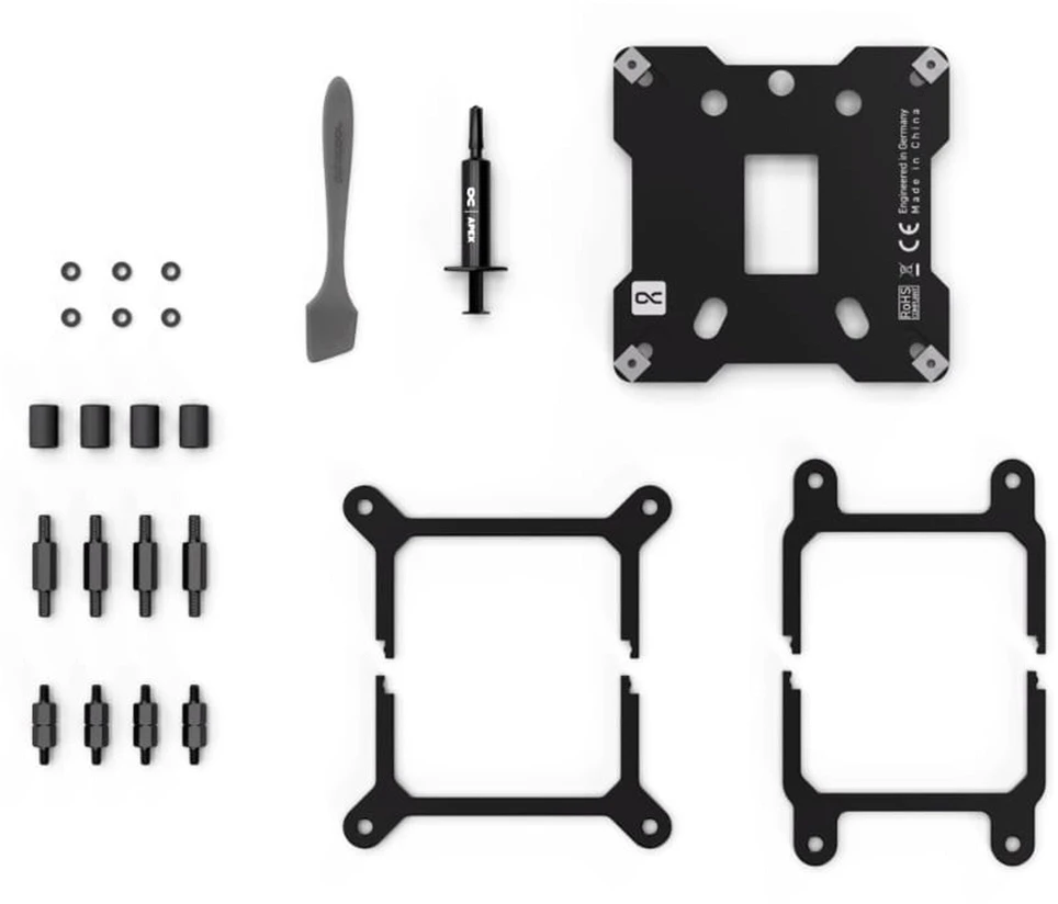 „Alphacool Core 1 Aurora“ procesoriaus aušintuvas – A-RGB, anglies pluošto