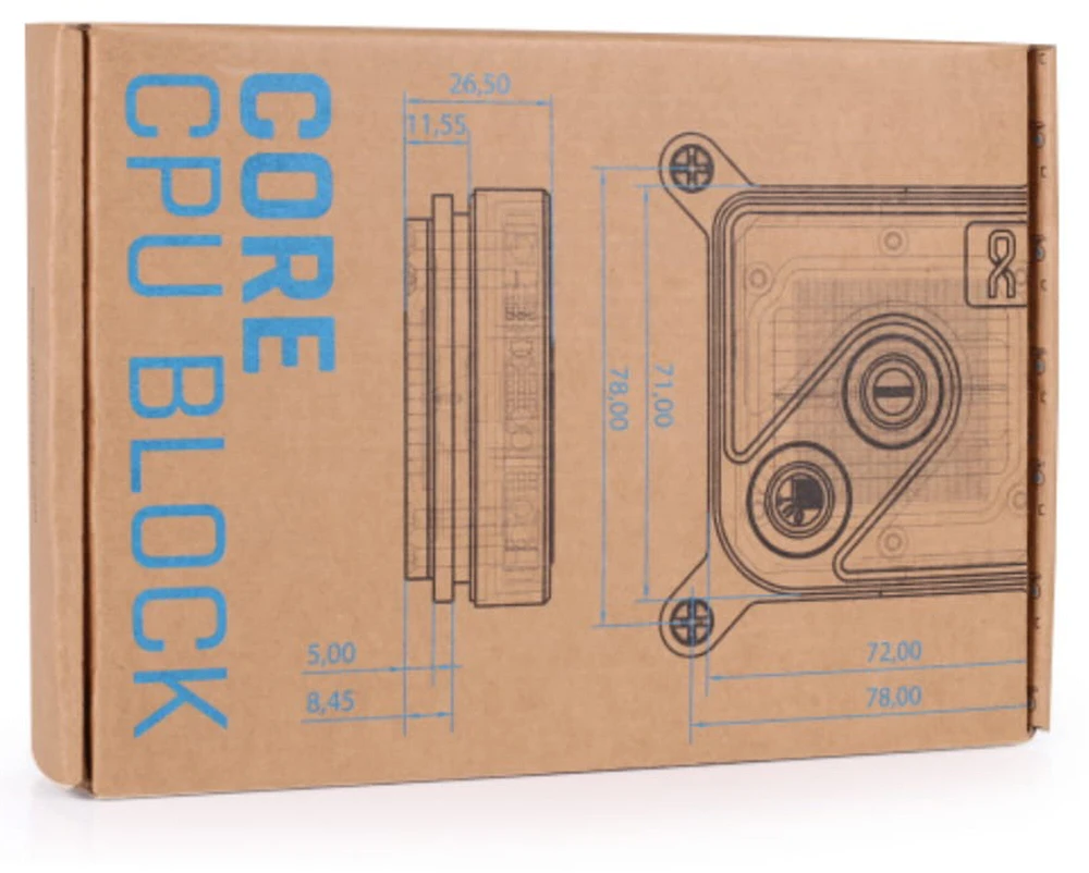 Alphacool Core 1 Aurora LT procesoriaus aušintuvas, ARGB – Acryl