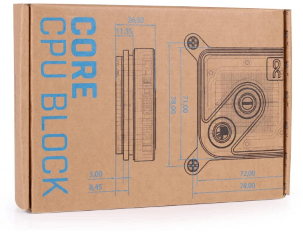 ALH Alphacool Core 1 Carbon Vandens blokas