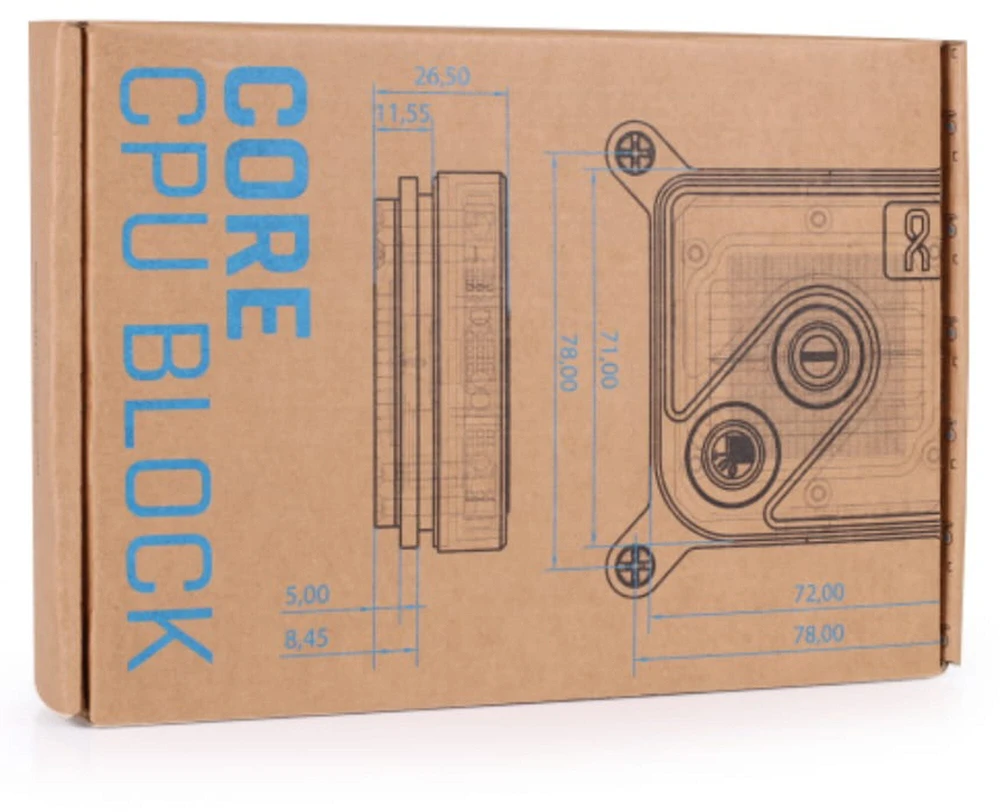 Alphacool Core 1 LT CPU Cooler – Juodas