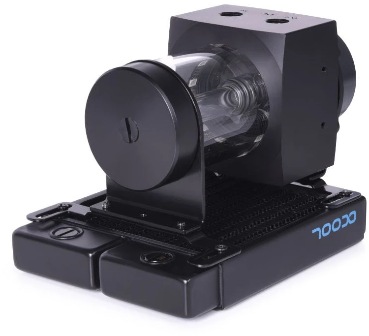 Alphacool „Core 100 Aurora ARGB“ rezervuaras su VPP pompa, akrilas, juodas
