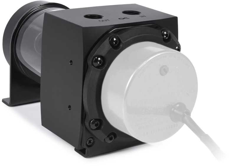 Alphacool Core 100 Aurora ARGB rezervuaras, akrilas - juodas