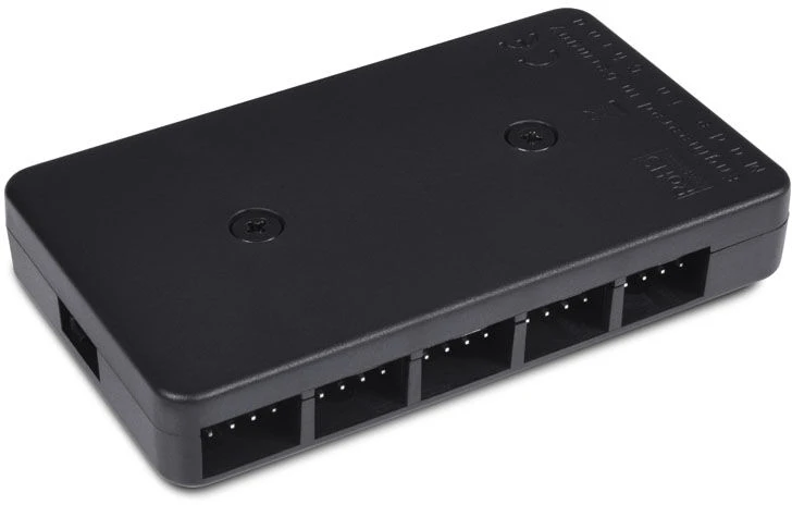 Šakotuvas Alphacool Core 10x 4-Pin PWM Splitter – juodas