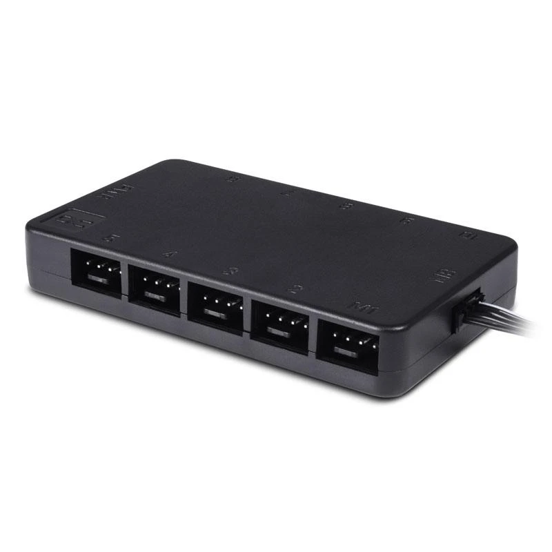Šakotuvas Alphacool Core 10x 4-Pin PWM Splitter – juodas