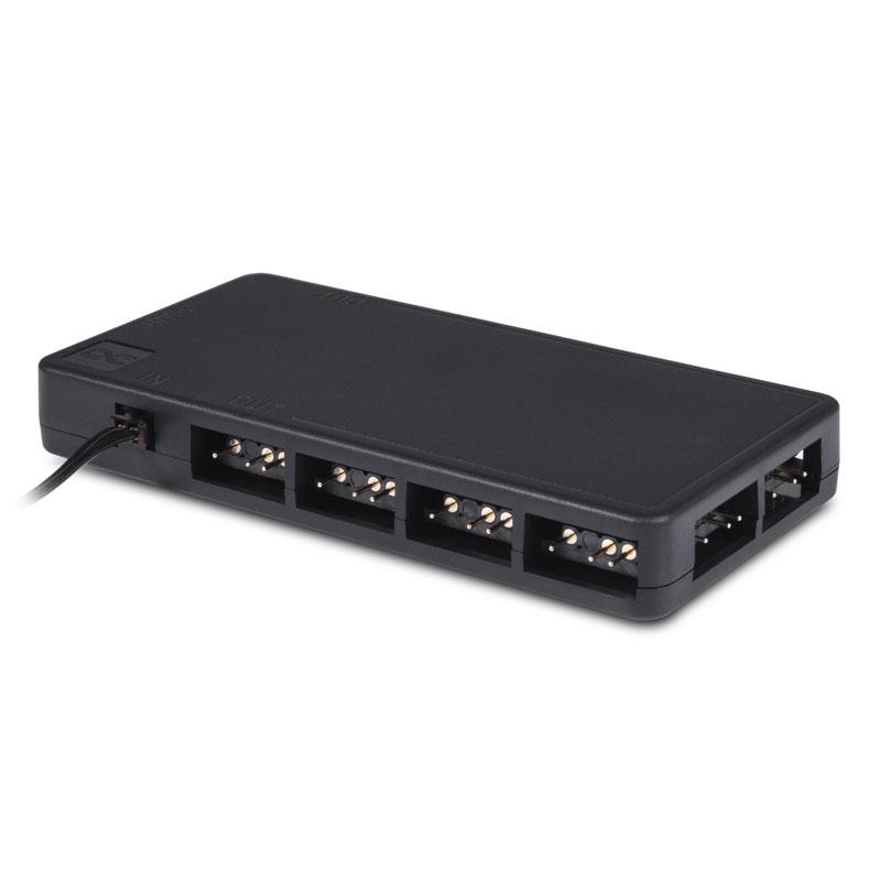 Šakotuvas Alphacool Core 11x 3-Pin DRGB Splitter – juodos spalvos