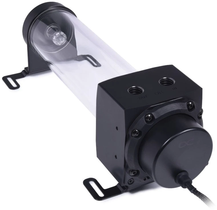 Alphacool Core 200 Aurora ARGB rezervuaras su VPP siurbliu, akrilinis – Juodas