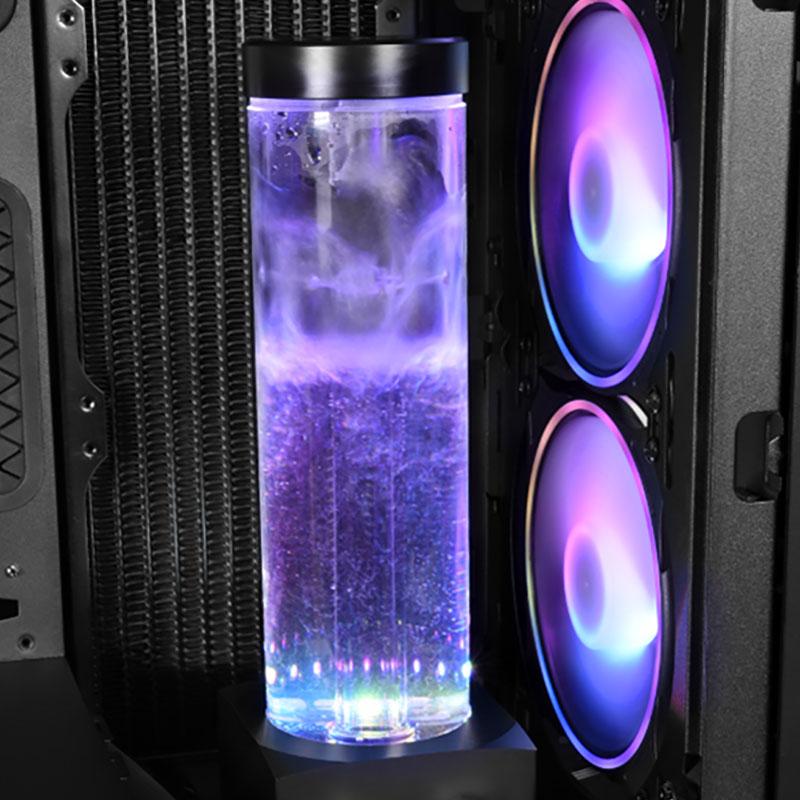 Alphacool Core 200 Aurora ARGB rezervuaras su VPP siurbliu, akrilinis – Juodas