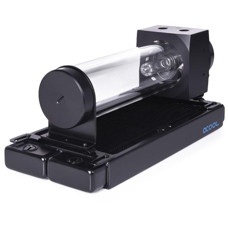 Alphacool Core 200 Aurora ARGB rezervuaras su VPP siurbliu, akrilinis – Juodas