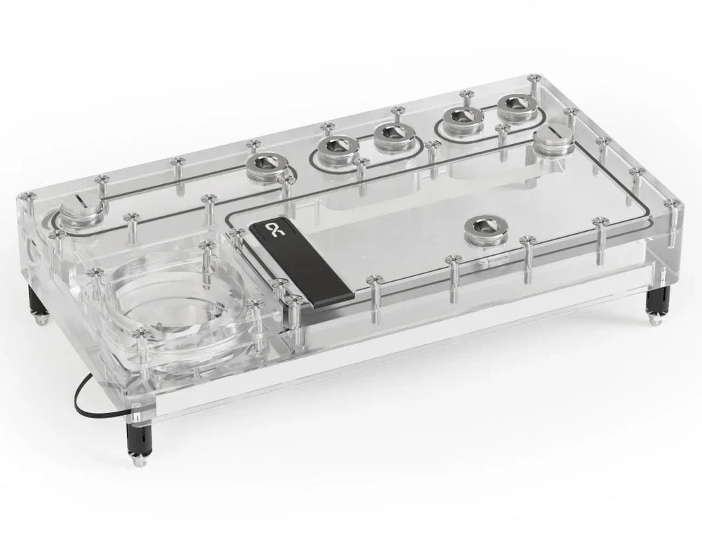 Alphacool „Core Distro“ plokštė, 280 jungčių, VPP/D5 – akrilas