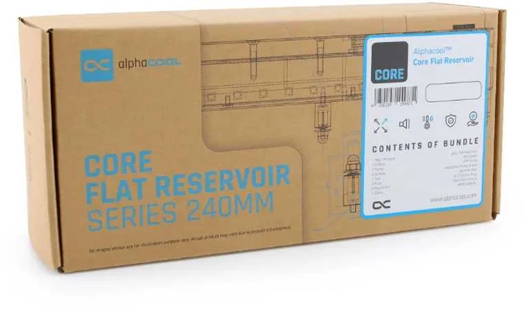 „Alphacool“ „Alphacool Core Flat Reservoir 240“ su VPP pompa – dešinysis