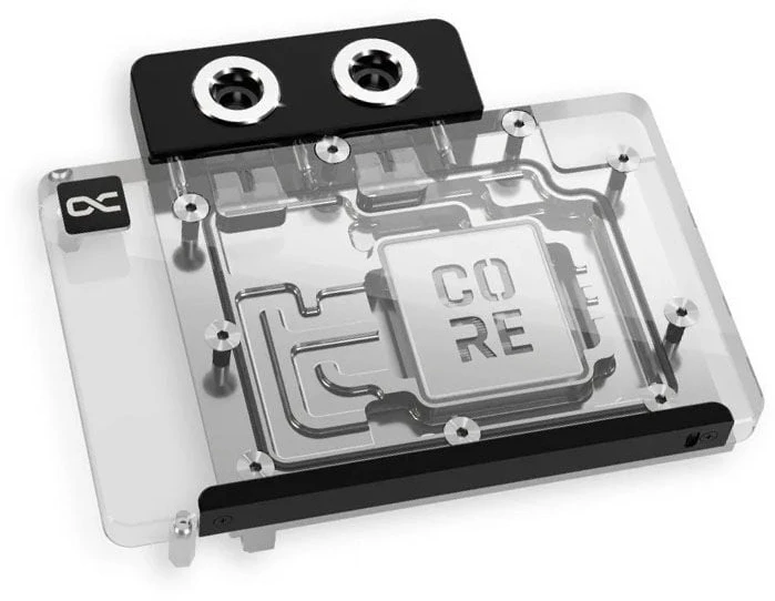„Alphacool Core GeForce RTX 5070 Vanduo“ blokas, „Reference Design“, galinė plokštė - akrilas, juodas