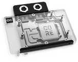 „Alphacool Core GeForce RTX 5070 Vanduo“ blokas, „Reference Design“, galinė plokštė - akrilas, juodas