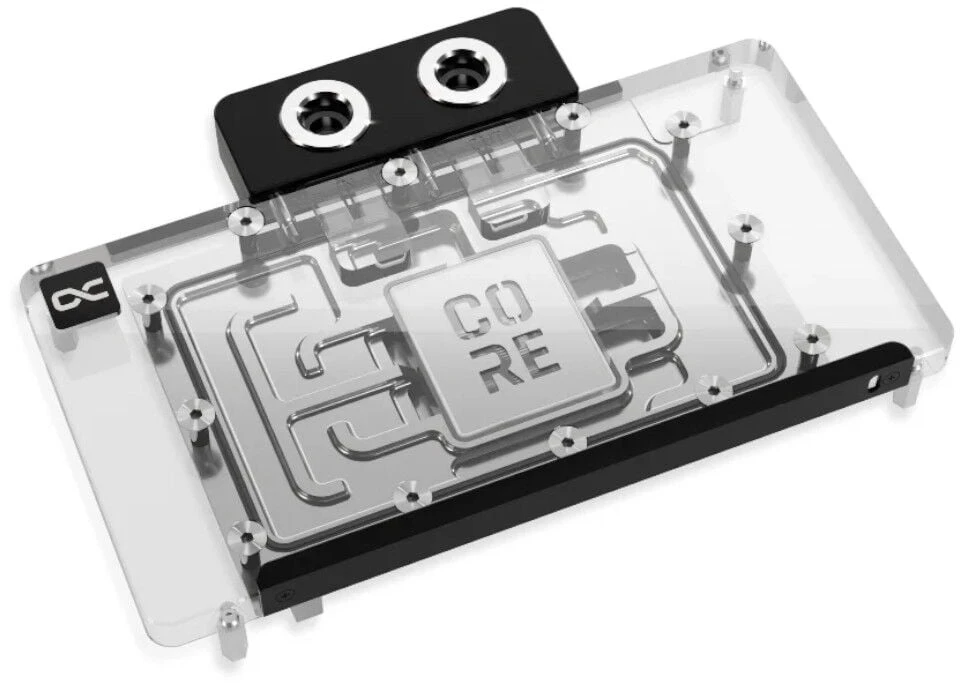„Alphacool Core GeForce RTX 5080/5070Ti GamingPro GPU Vanduo Block“, ARGB, su galine plokšte · akrilas